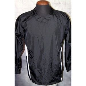 EASTON Long Sleeve Black Pullover Windbreaker Jacket Mesh Lined Men's Size M